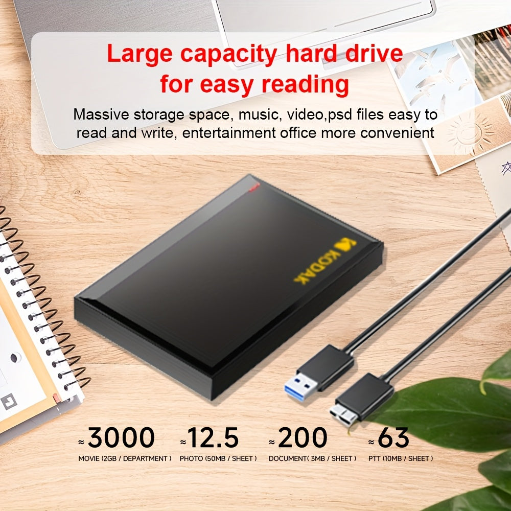 KODAK External Portable Hard Drive P190 500G