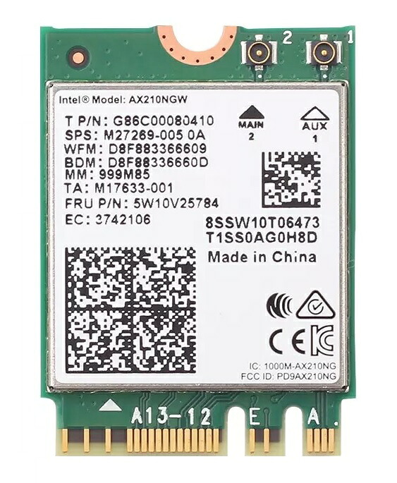 WIFI CARD Intel Wi-Fi 6 AX210NGW