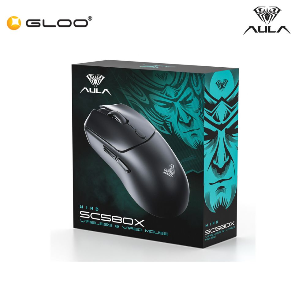 Mouse Gaming AULA (BT+2.4G+Wired)   SC580X Black