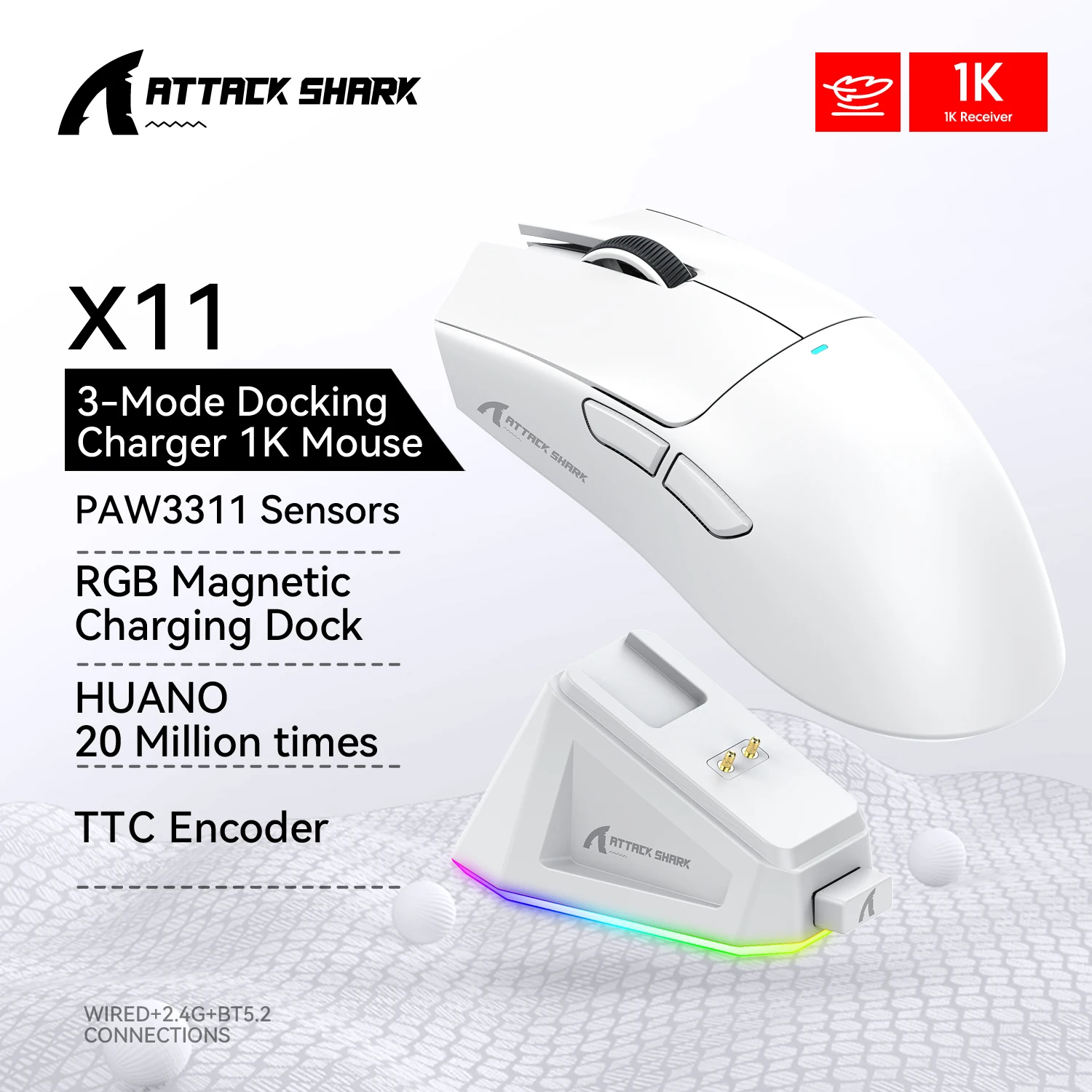 Mouse ATTACK SHARK X11 Wireless Gaming
