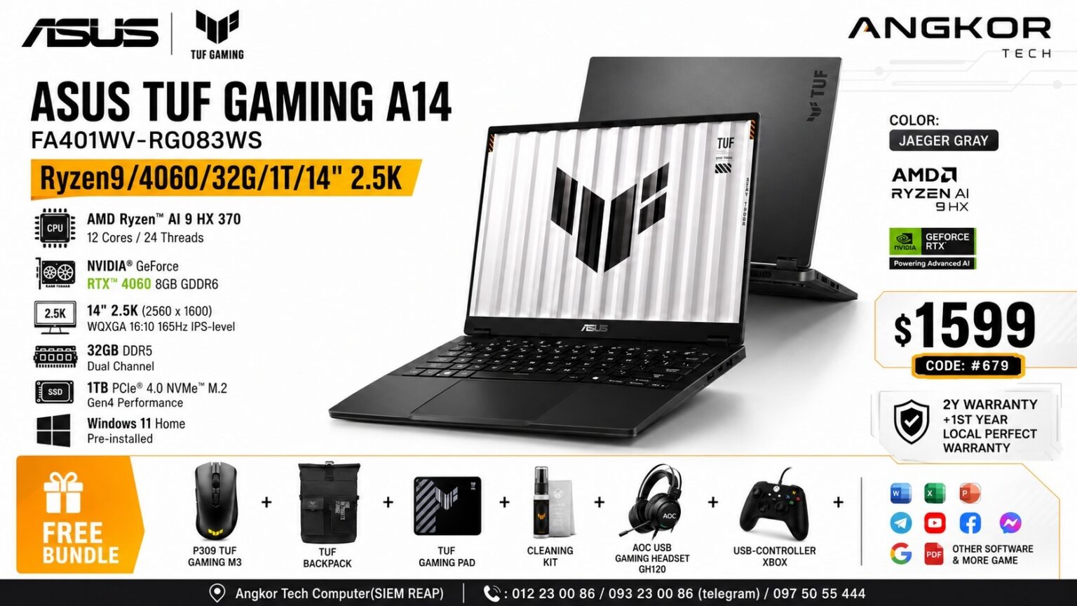 LP ASUS TUF Gaming A14 FA401WV RG083WS