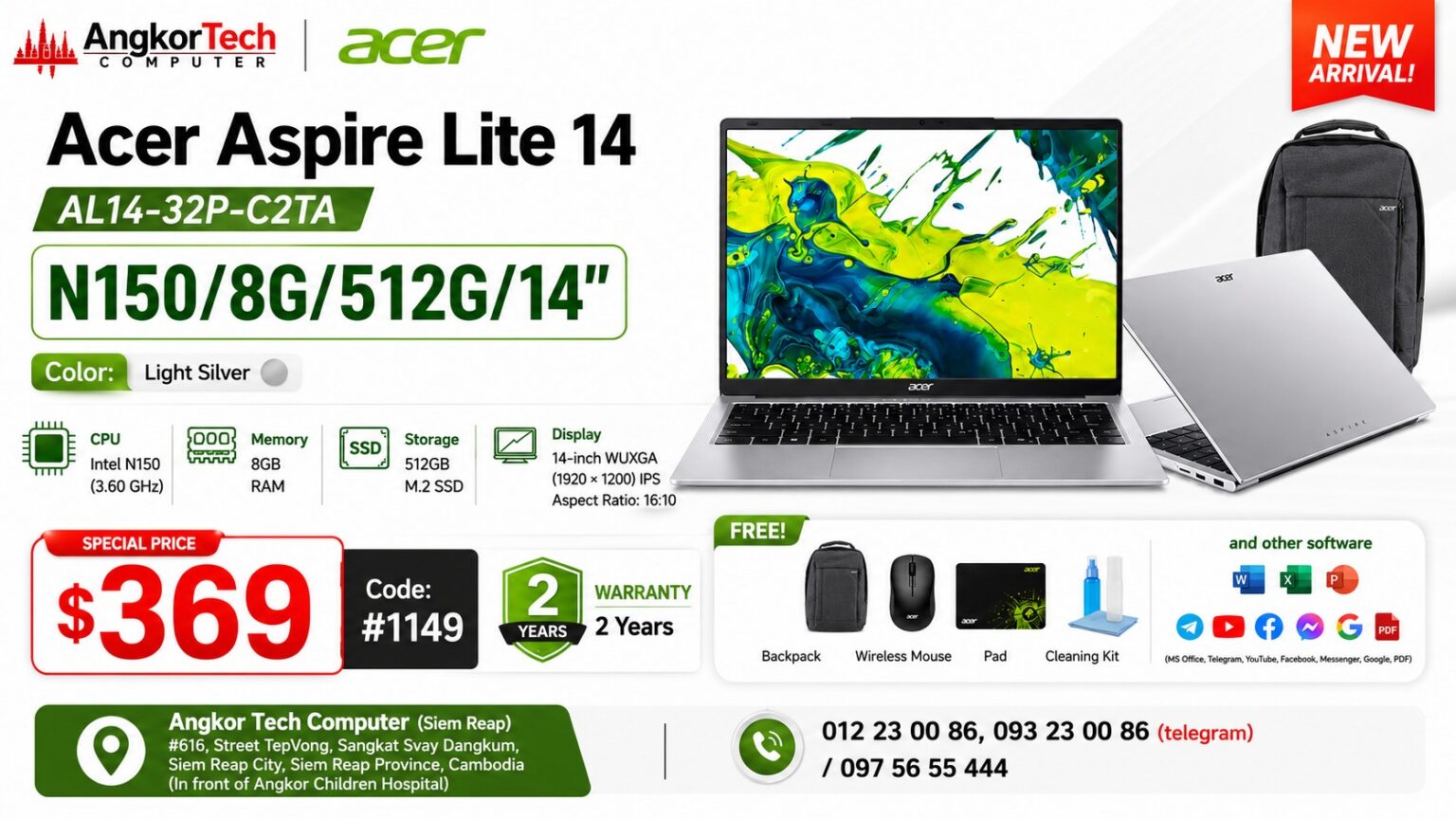 LP Acer Aspire Lite 14 AL14-32P-C2TA